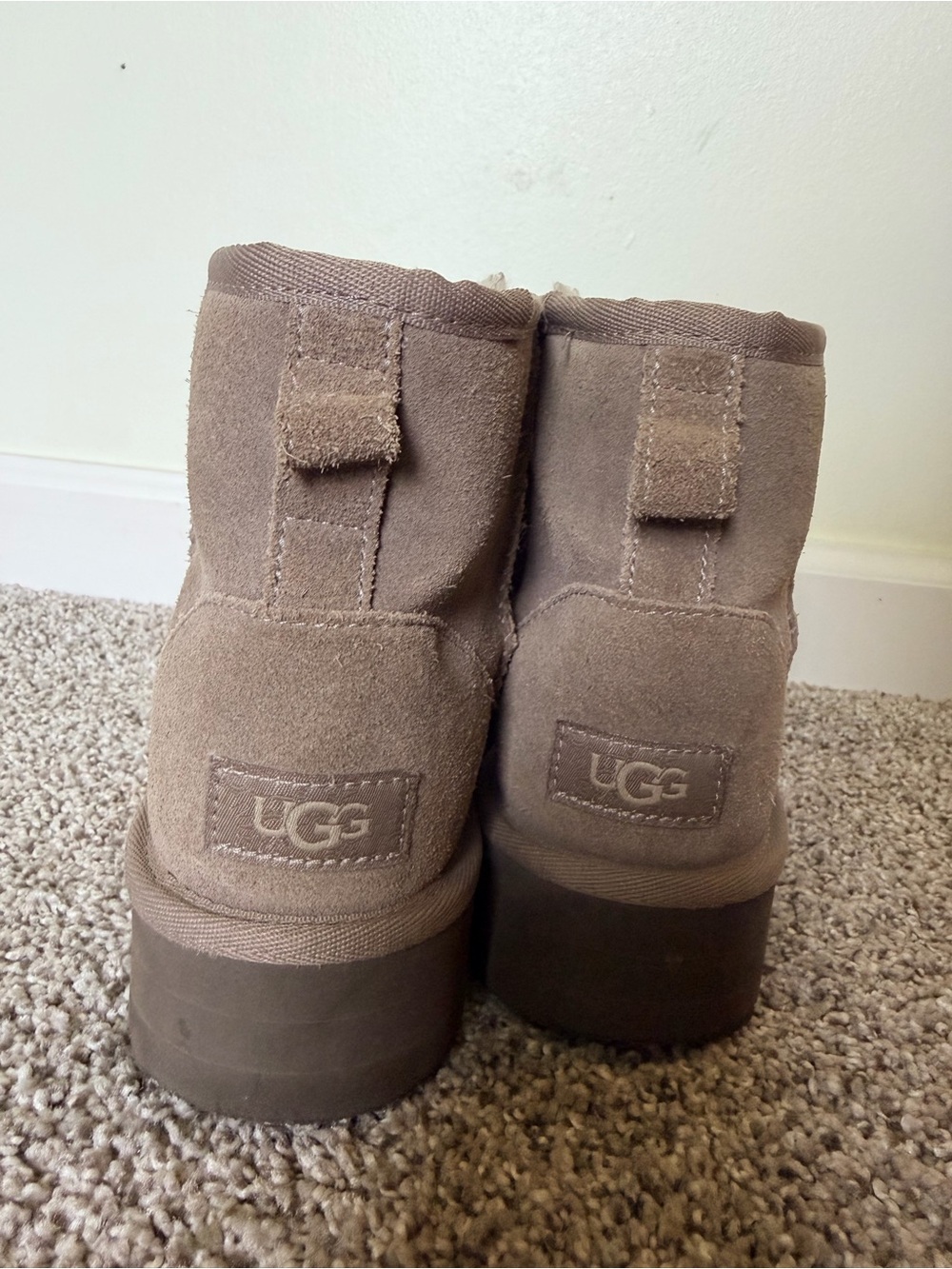 Ugg girls platform boots